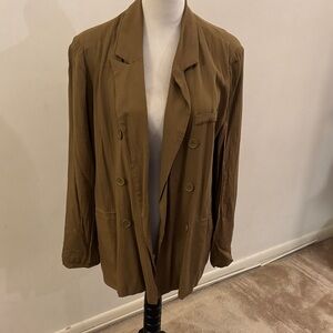 Forever 21 Brown Double-Breasted Jacket